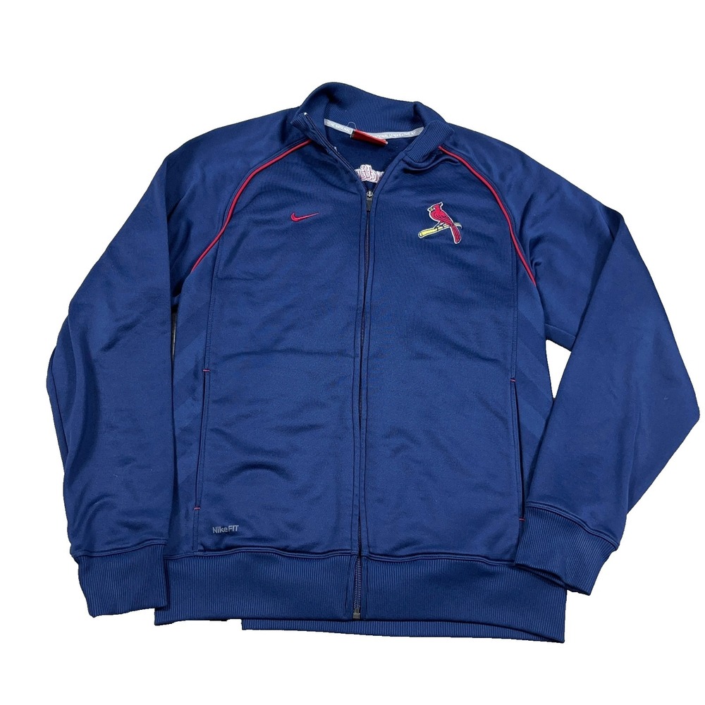 Vintage St Louis Cardinals Jacket Men Medium Nike Track Suit Warm Up Y2K MLB 00s